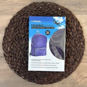New Travel Purple Foldable Backpack